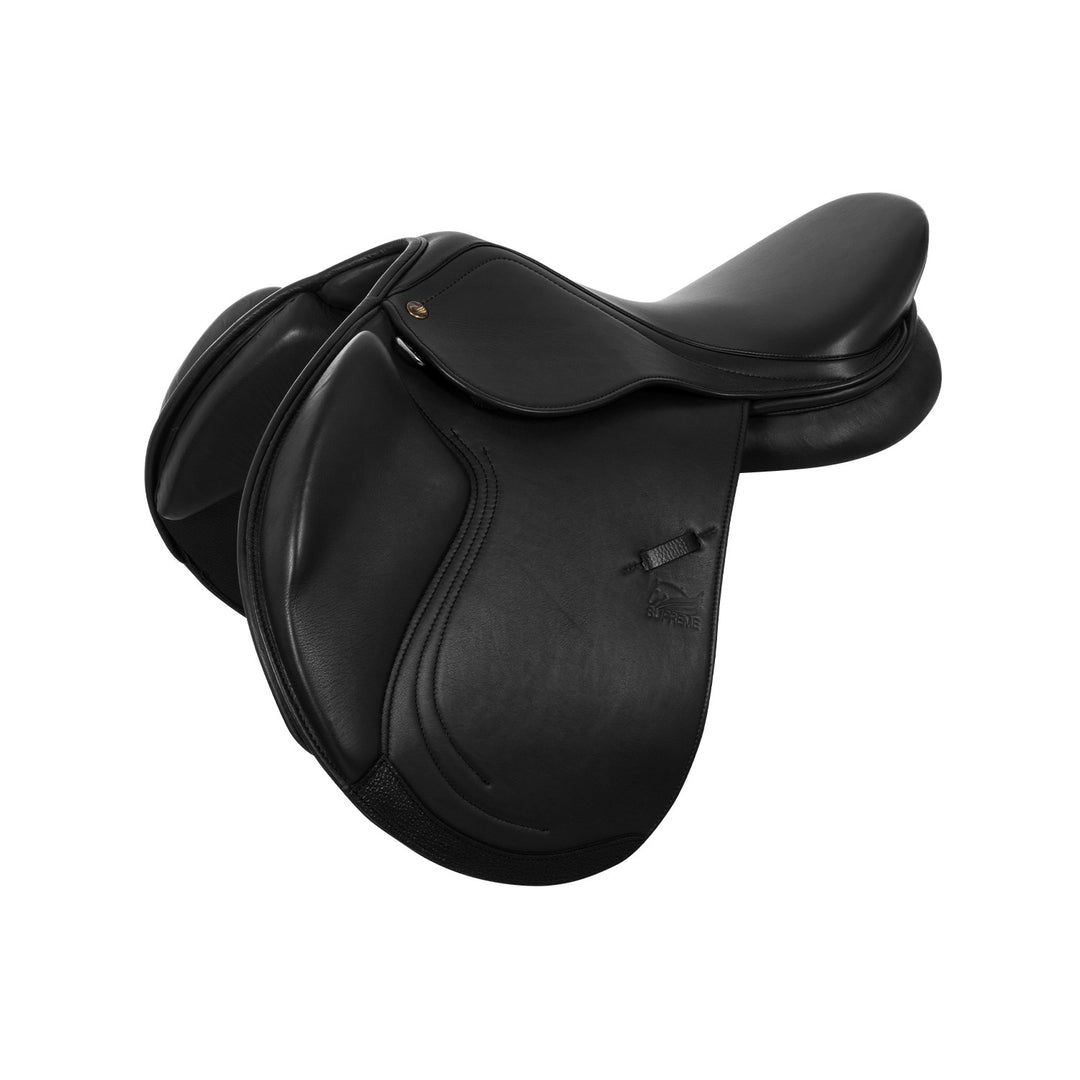 JUMPING SADDLE DOUBLE SOFT LEATHER AND ADJUST BLACK