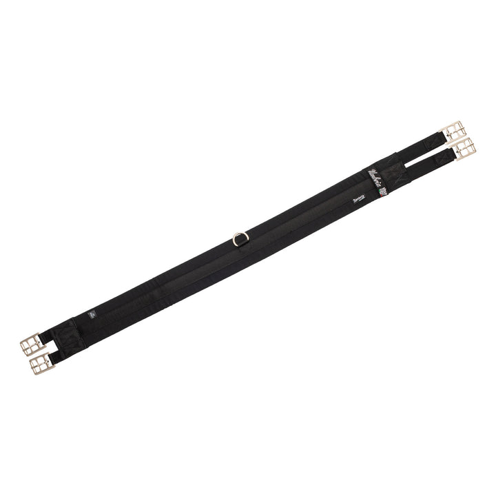 FABRIC JUMPING GIRTH WITH ELASTICS BLACK