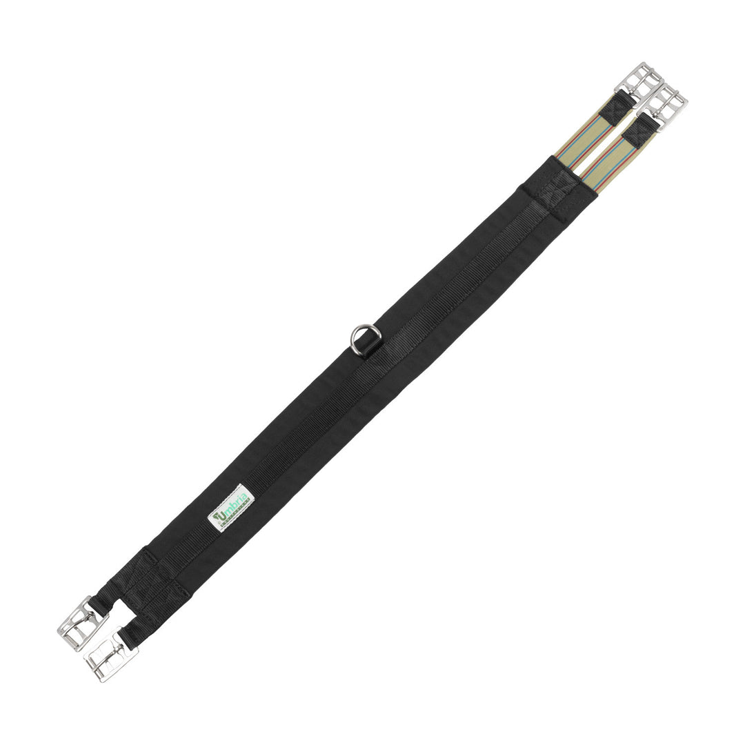 WEB GIRTH WITH ELASTIC BLACK