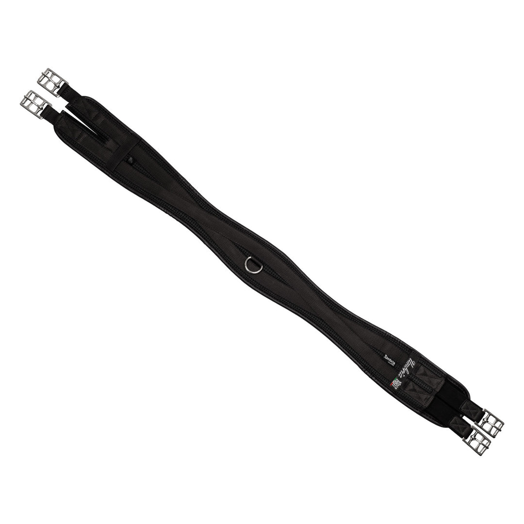 NEOPRENE ENGLISH GIRTH W/ELASTIC BLACK