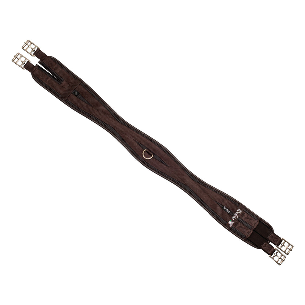 NEOPRENE ENGLISH GIRTH W/ELASTIC BROWN