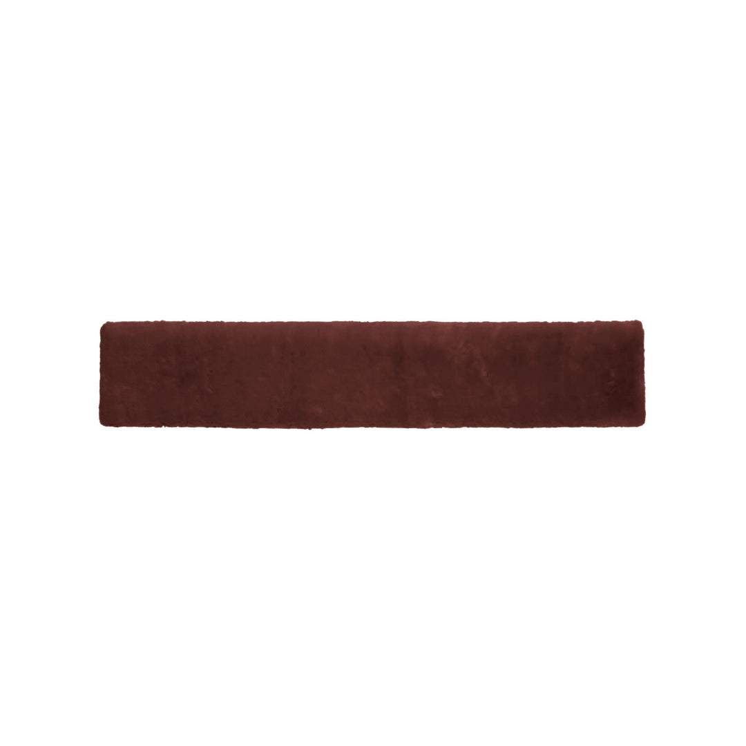 Synthetic sheepe skin girth cover BROWN