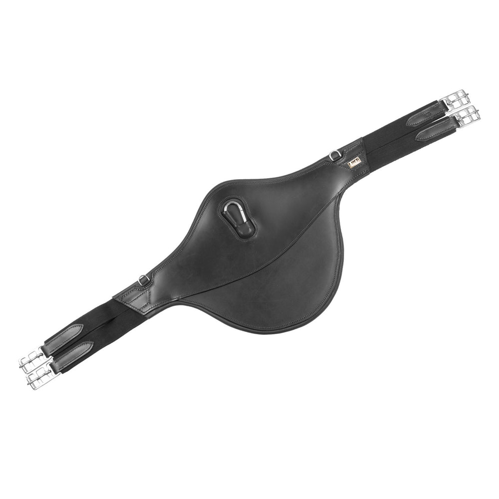 LEATHER BELLYGUARD GIRTH BLACK