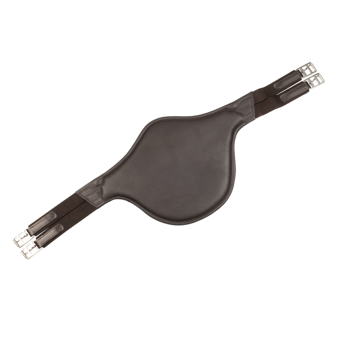 LEATHER BELLYGUARD GIRTH BROWN