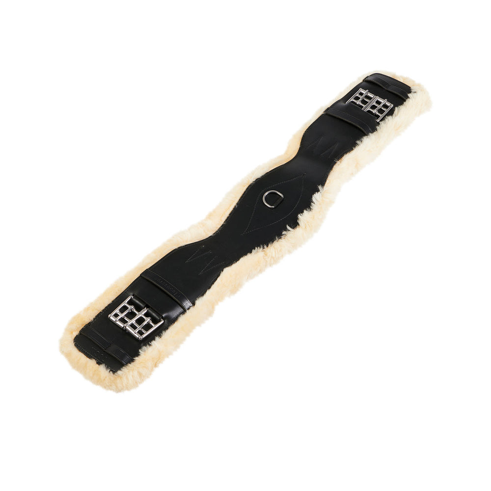 Dressage girth leather BLACK
