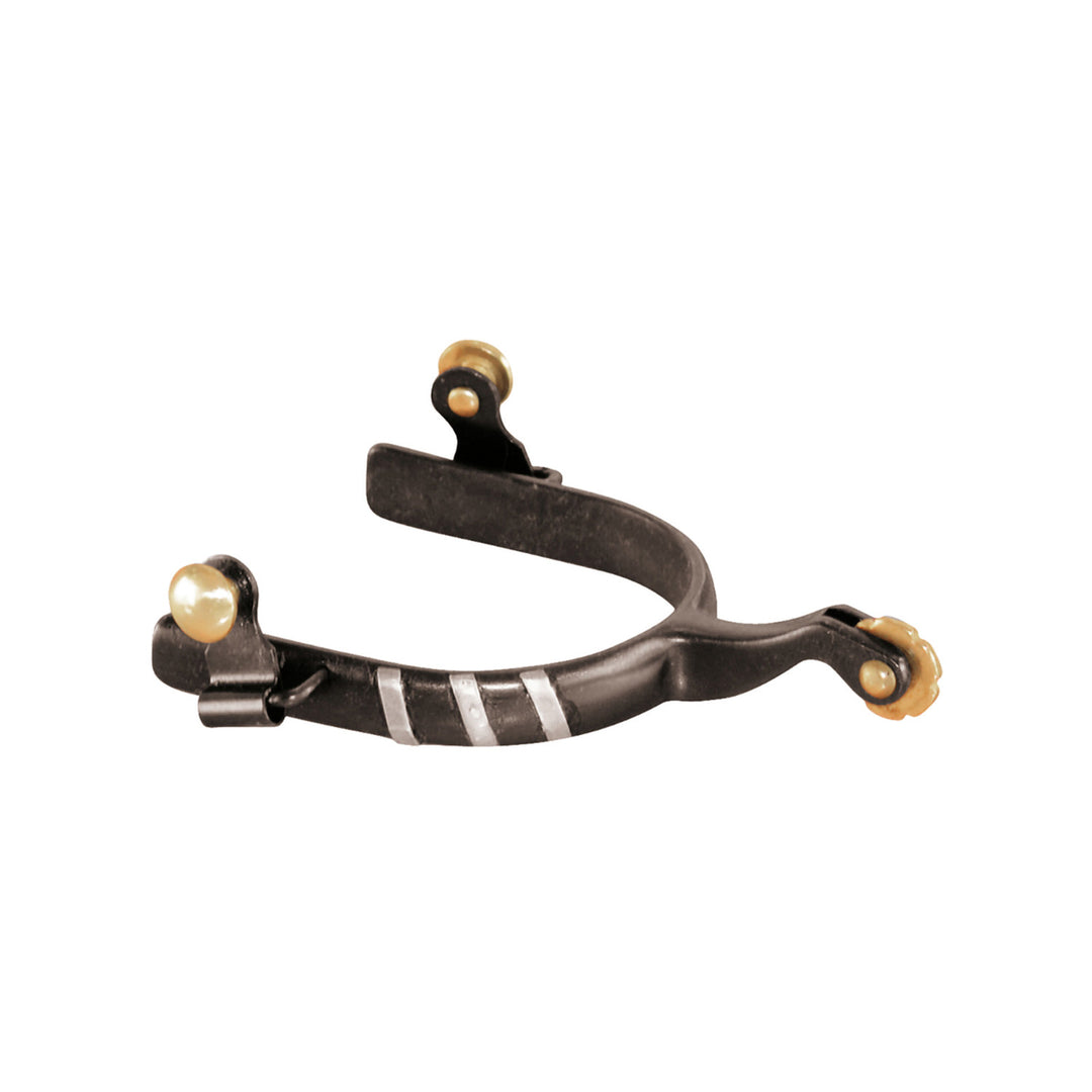 WESTERN SPURS BLACK IRON/STAINLESS STEEL
