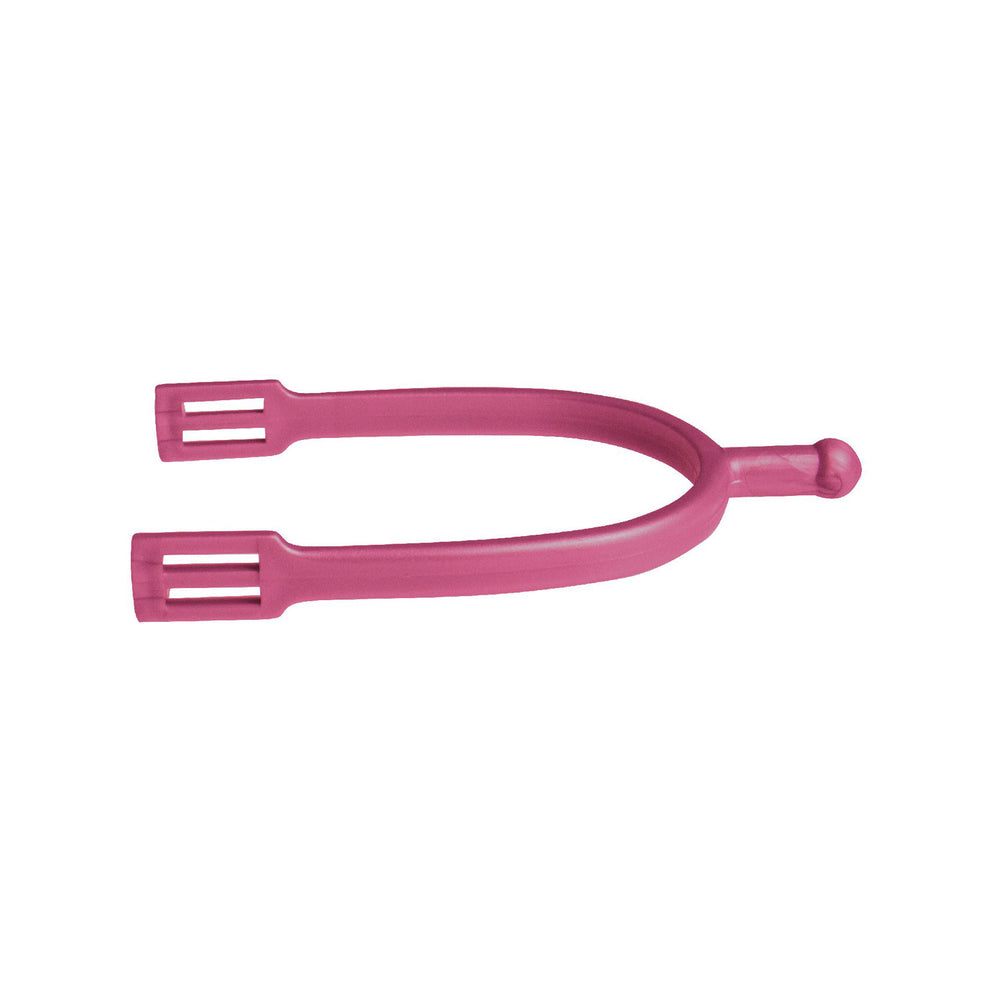 DROP-SHAPED PLASTIC SPURS + STRAPS V-PLAST (2 FUCSIA