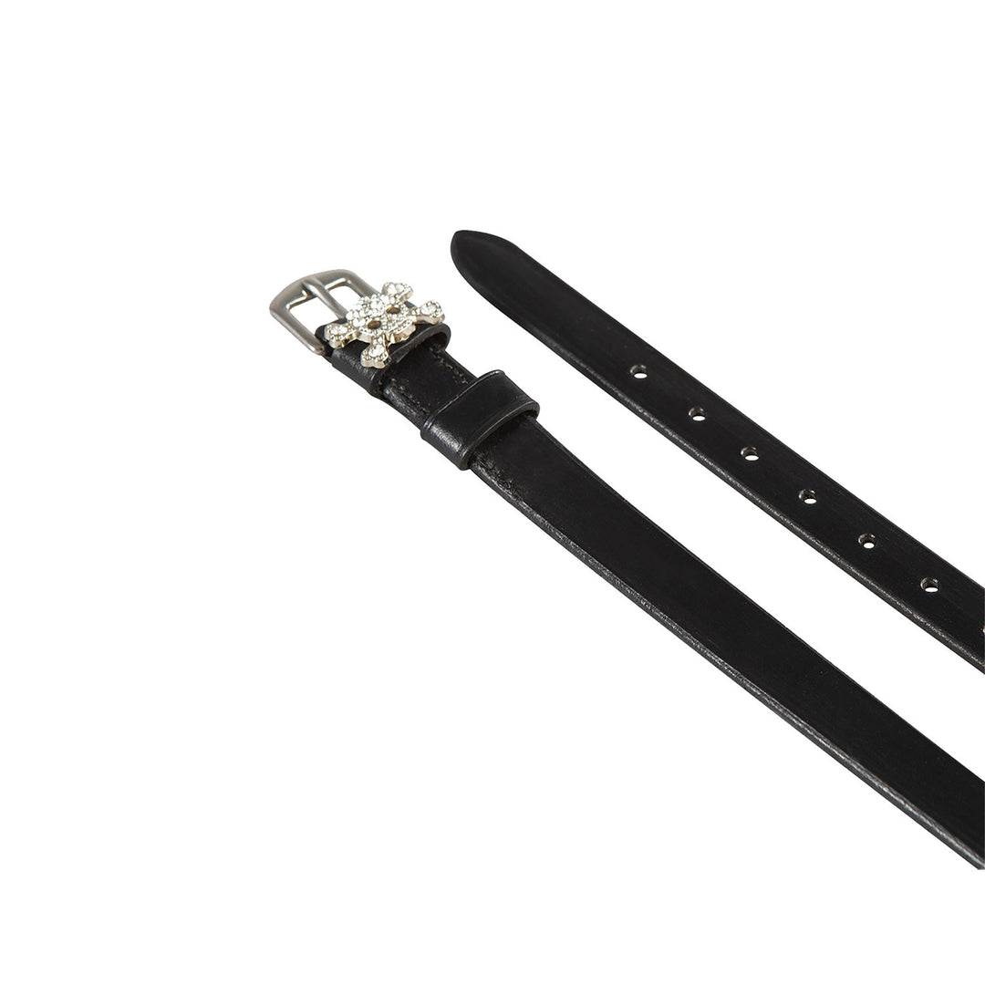 Laces for spurs in leather with rhinestone de TESCHIO
