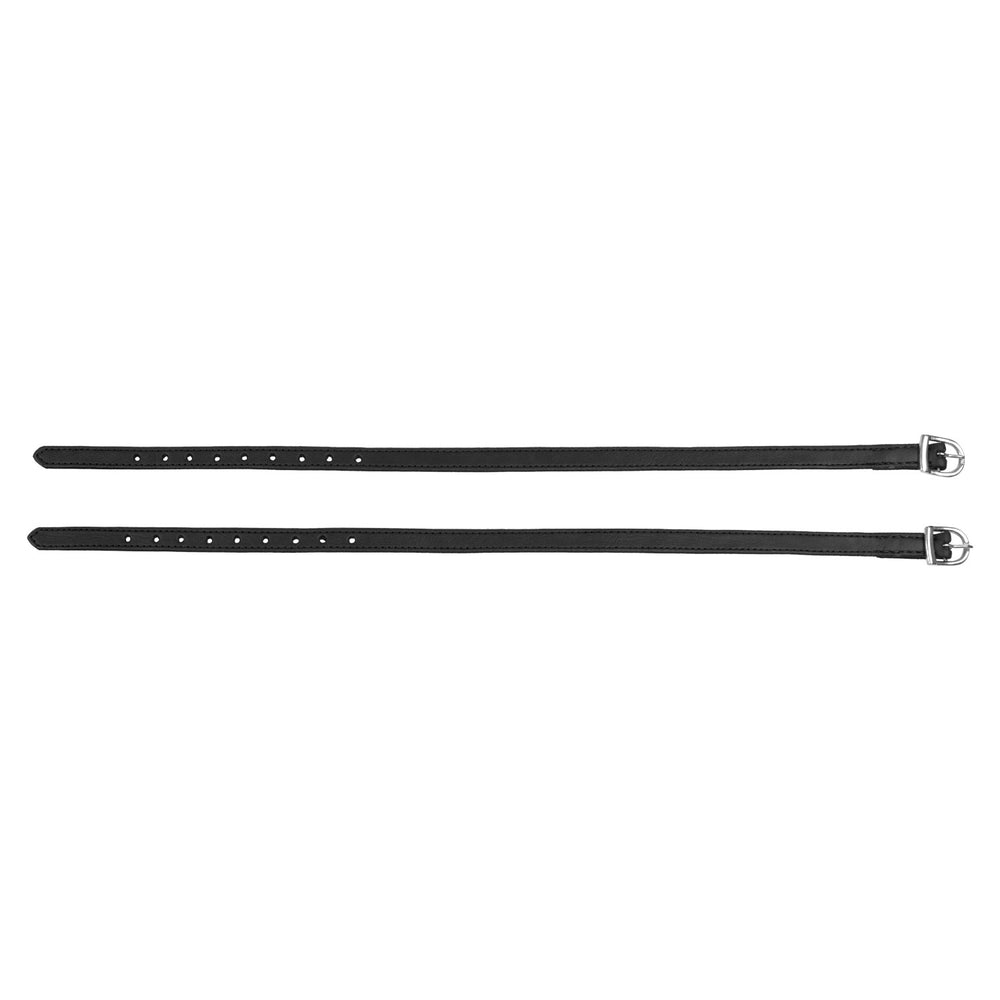 DOUBLE LEATHER SPUR STRAPS BLACK