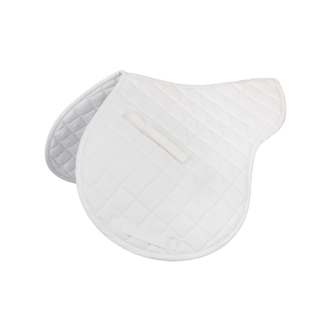 CLASSIC SHAPED SADDLE PAD WHITE