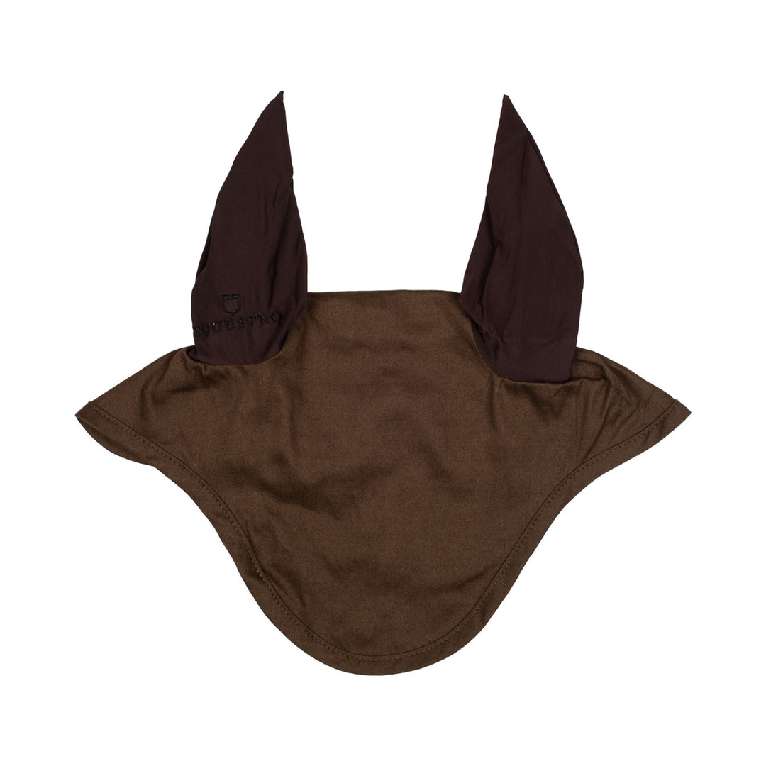 Cotton fly veil with elasticated ears BROWN
