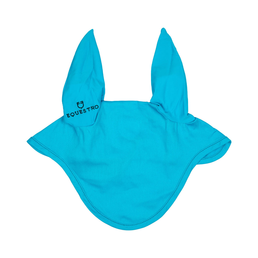 Cotton fly veil with elasticated ears TURQUOISE
