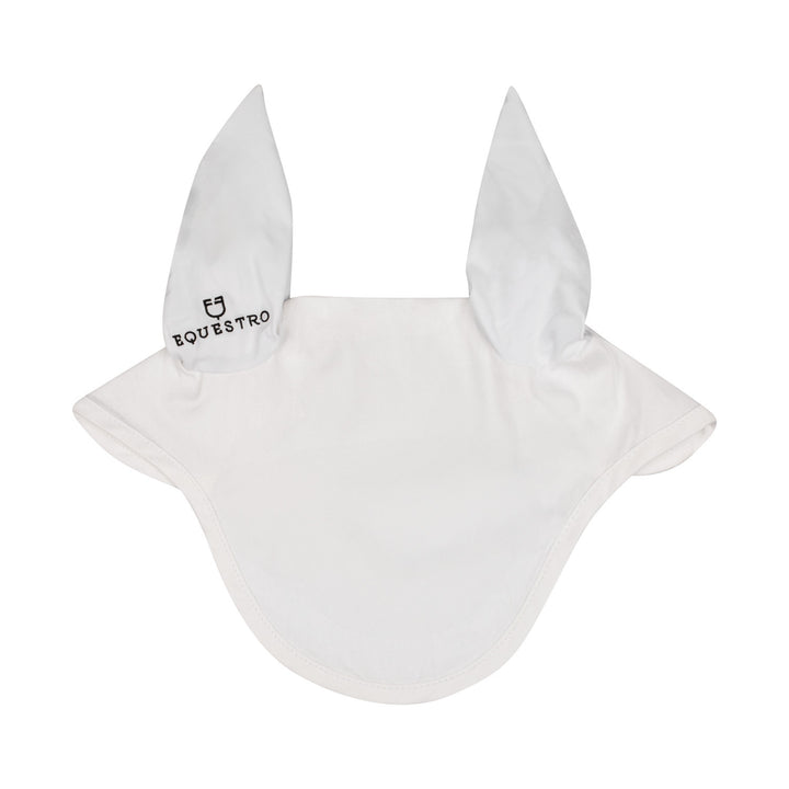 Cotton fly veil with elasticated ears WHITE