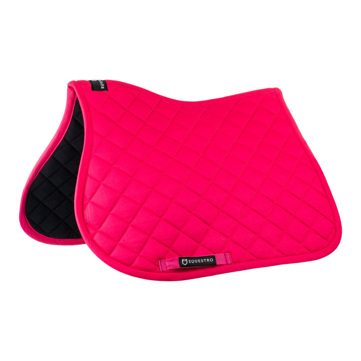Cotton jumping saddle pad FUCSIA