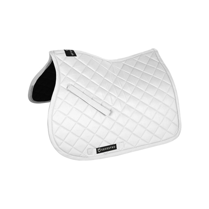 Cotton jumping saddle pad WHITE