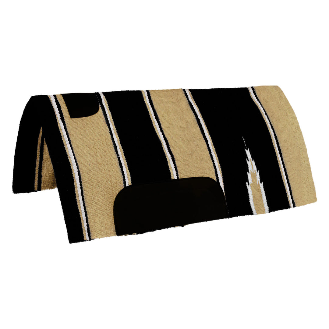 NAVAJO BLANKET  W/LEATHER PATCH