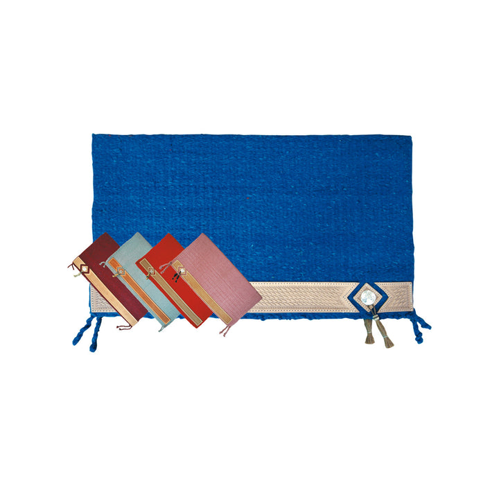 SHOW BLANKET 34X36 W/LEATHER PATCH