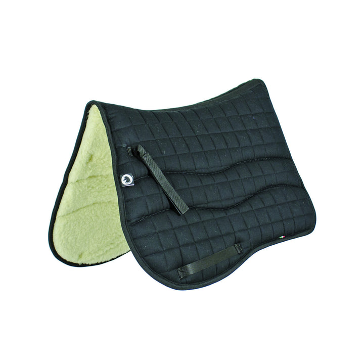 COTTON/WOOL SADDLE PAD BLACK
