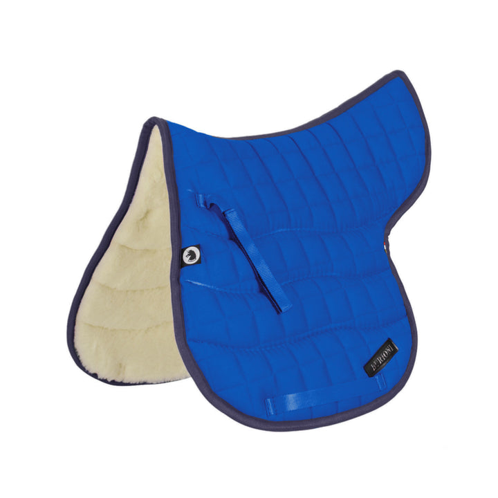 COTTON/WOOL SADDLE PAD ROYAL BLUE