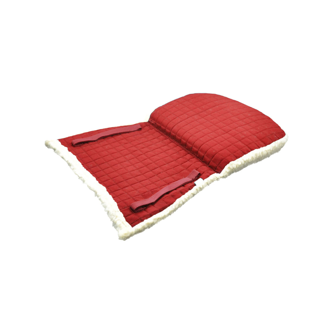 COTTON+SYNTHETIC FLEECE BACK PAD RED