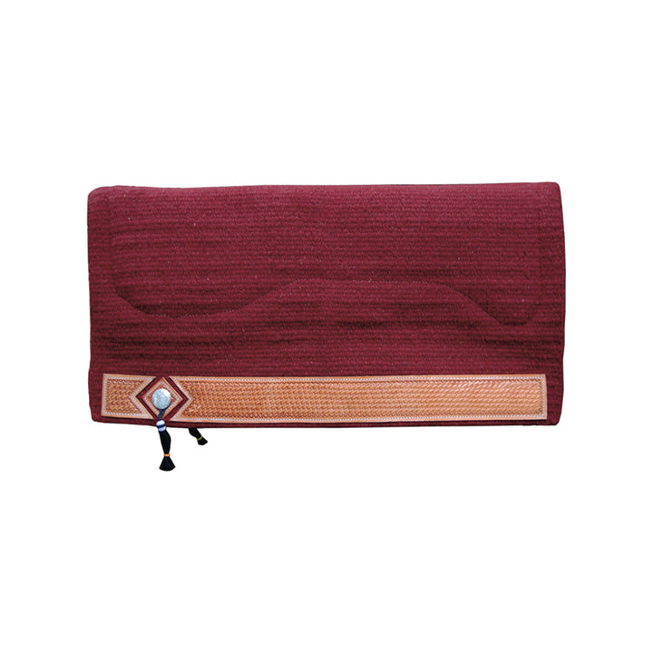 SHOW SADDLE PAD 36X34 BURGUNDY