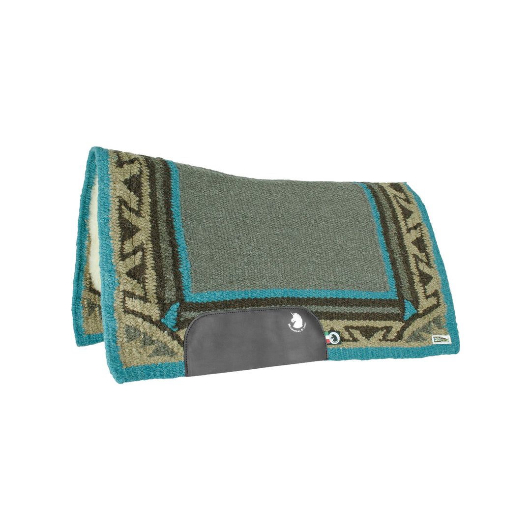 SHOW SADDLE PAD 2015 EDITION GREY/TORQUOISE