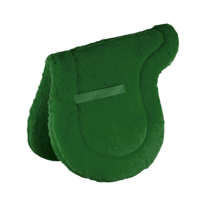 SYNTHETIC FLEECE SHAPED SADDLE PAD HUNTER GREEN