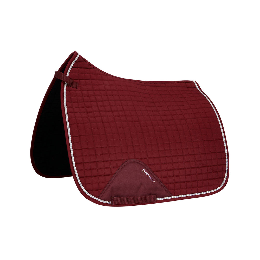 Dressage shaped cotton saddle pad, To be comb BURGUNDY