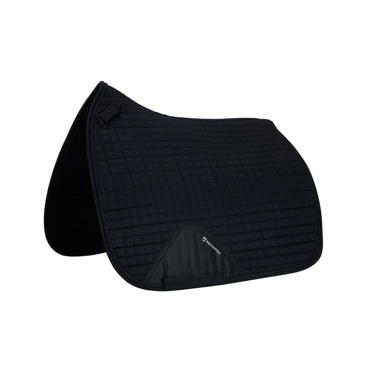 Dressage shaped cotton saddle pad, To be comb BLACK