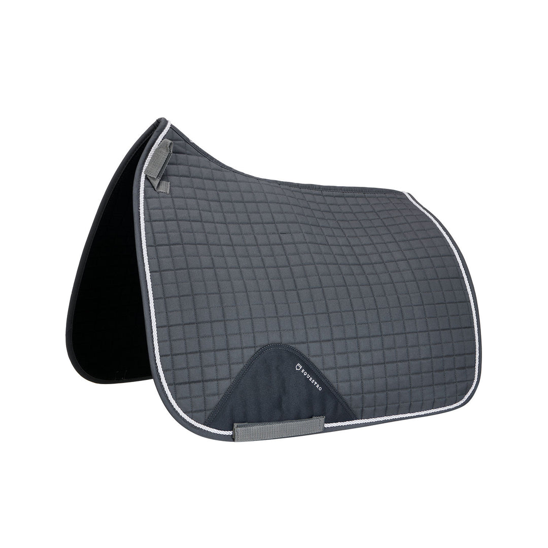 Dressage shaped cotton saddle pad, To be comb GREY