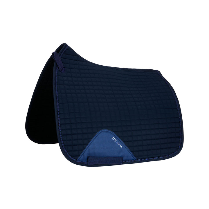 Dressage shaped cotton saddle pad, To be comb NAVY