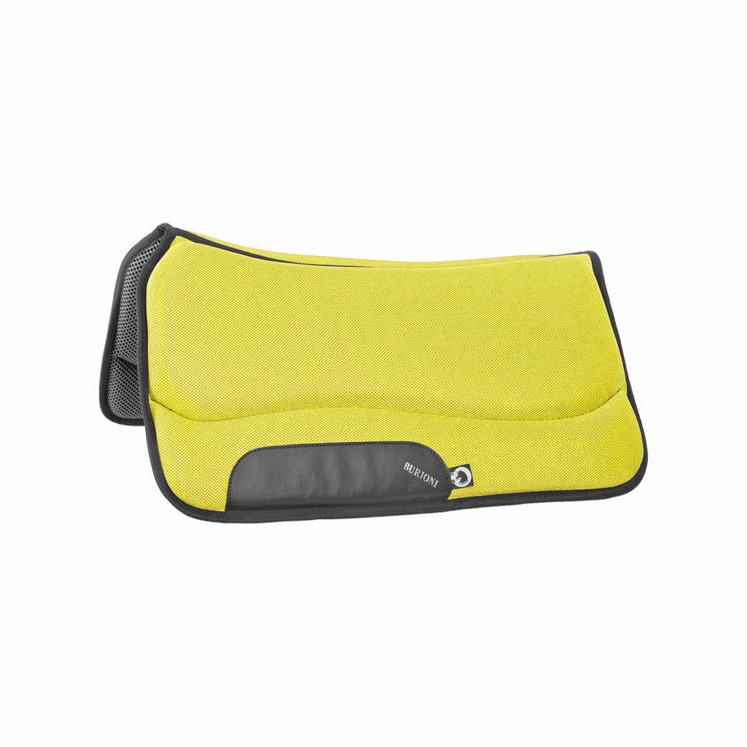 WESTERN SADDLE PAD TECHNO SYMPANOVA YELLOW FLUO