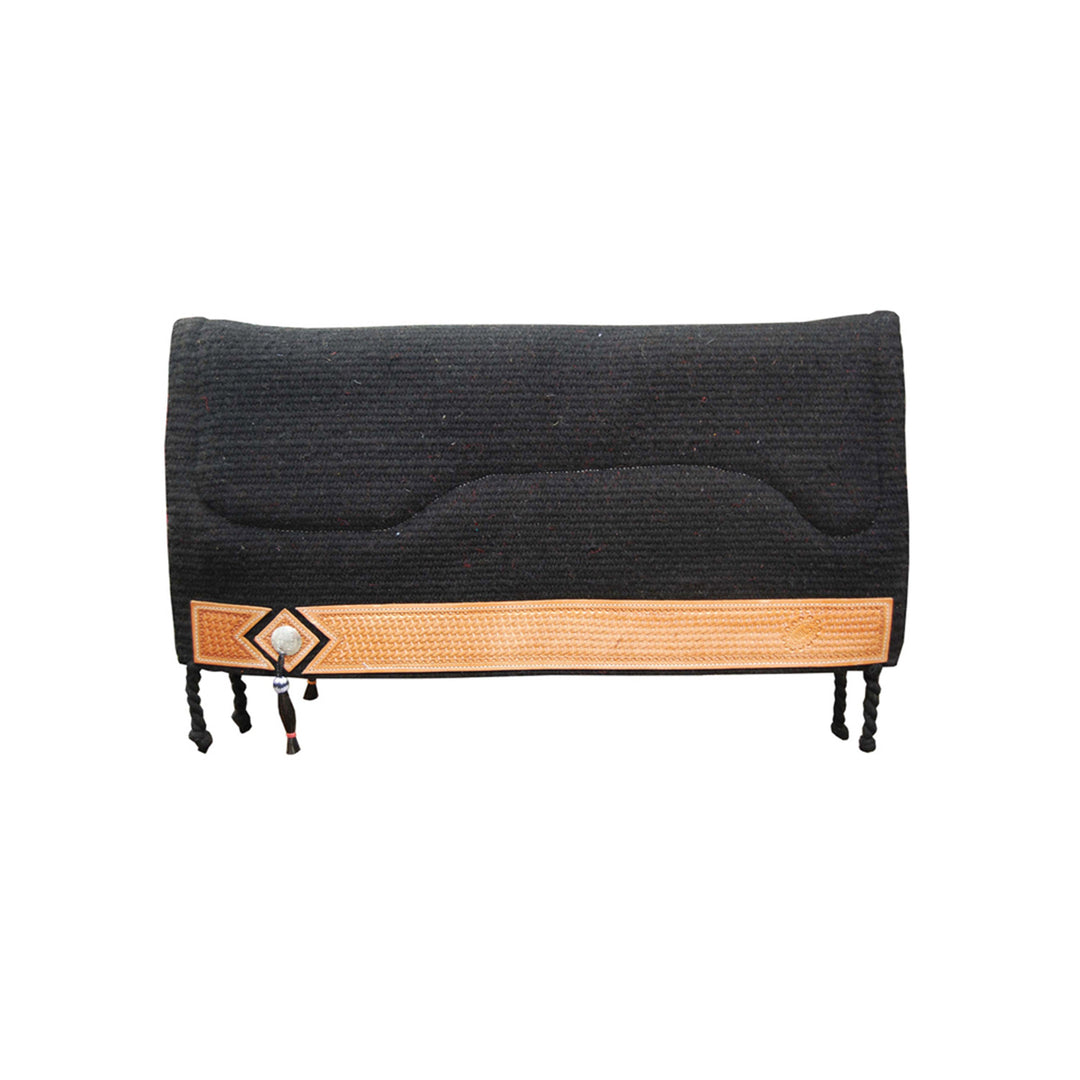 SHOW SADDLE PAD BARBWIRE MODEL 34,5 x 17,5 BLACK