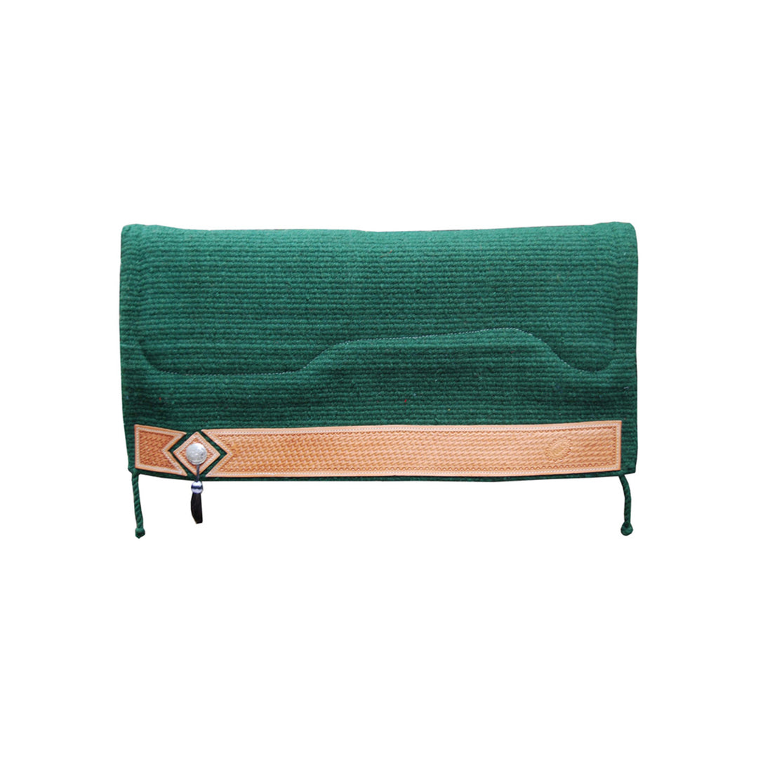 SHOW SADDLE PAD BARBWIRE MODEL 34,5 x 17,5 HUNTER GREEN