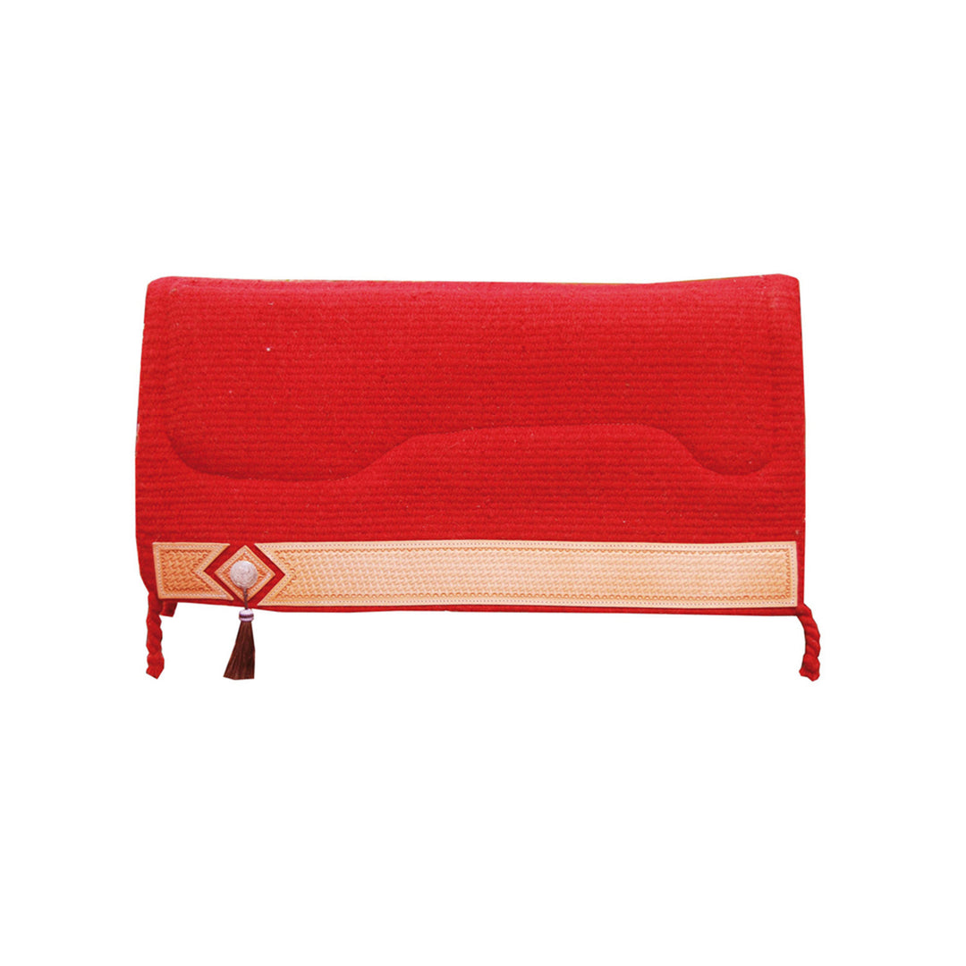 SHOW SADDLE PAD BARBWIRE MODEL 34,5 x 17,5 RED