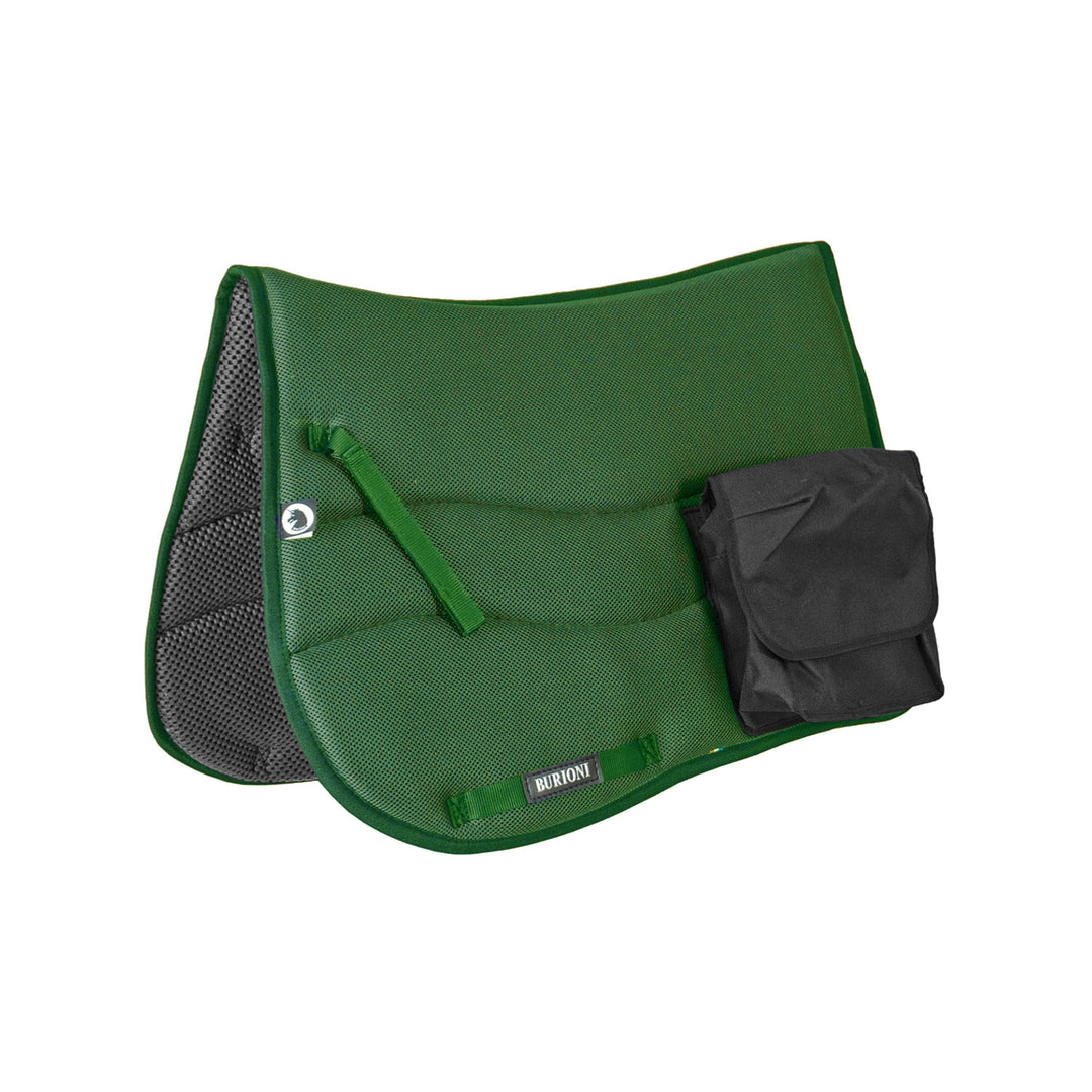 ENGLISH SADDLE PAD WITH POCKETS TT + SYMPA HUNTER GREEN