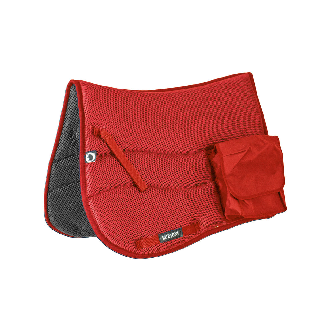 ENGLISH SADDLE PAD WITH POCKETS TT + SYMPA RED