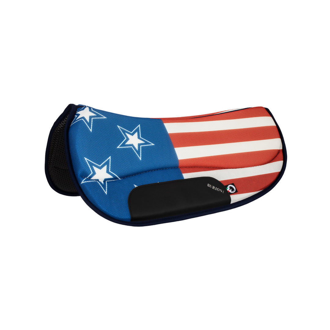 TTECH BARREL SADDLE PAD NEW DESIGN USA FLAG