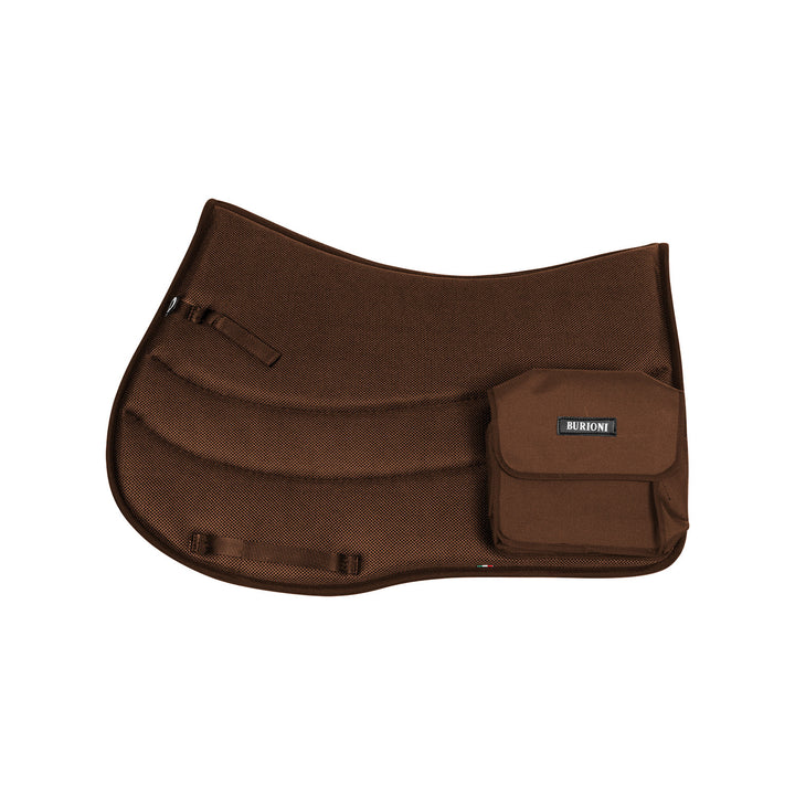 TTECH+SYMPA SADDLE PAD W/POCKETS BROWN