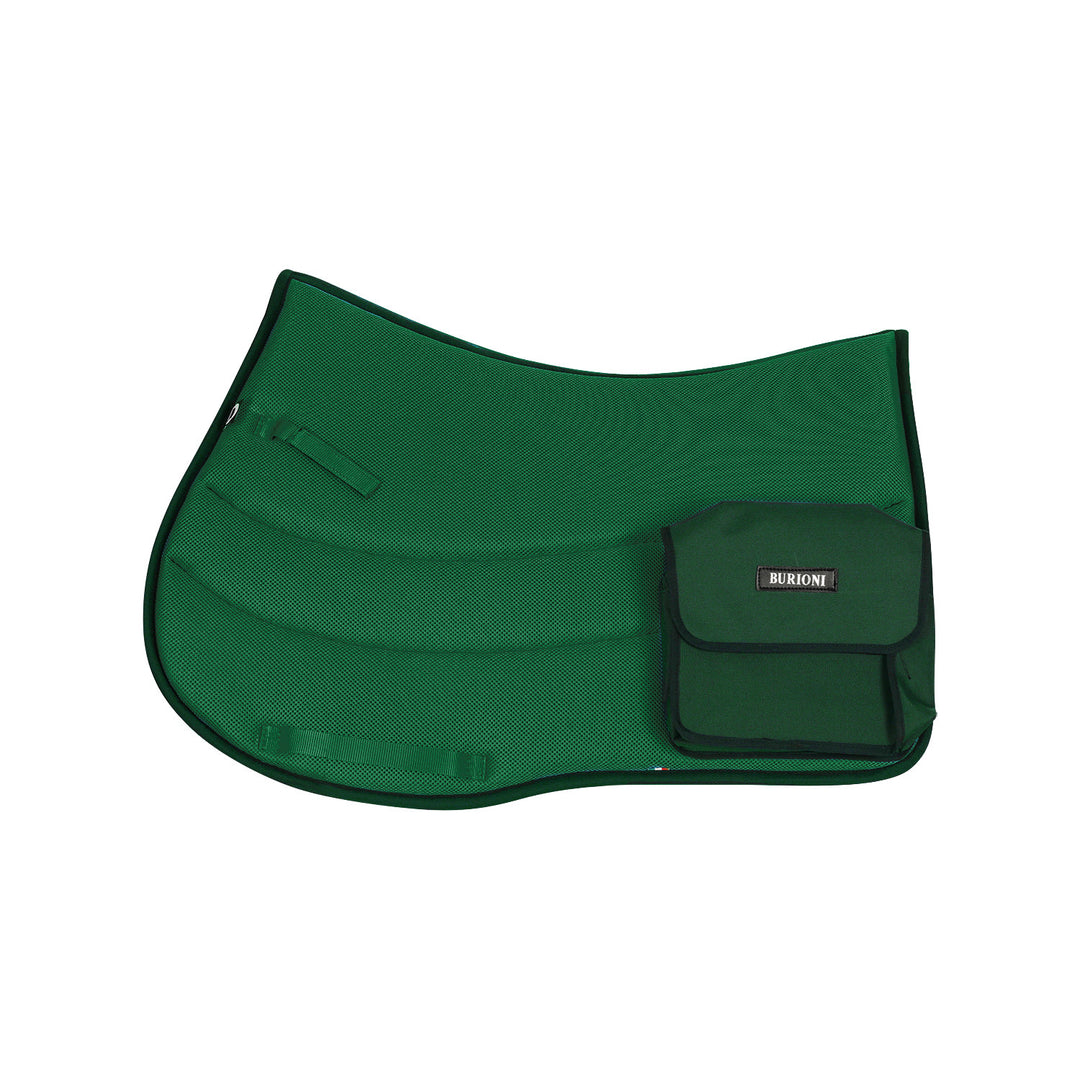 TTECH+SYMPA SADDLE PAD W/POCKETS HUNTER GREEN