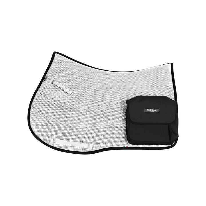 TTECH+SYMPA SADDLE PAD W/POCKETS WHITE