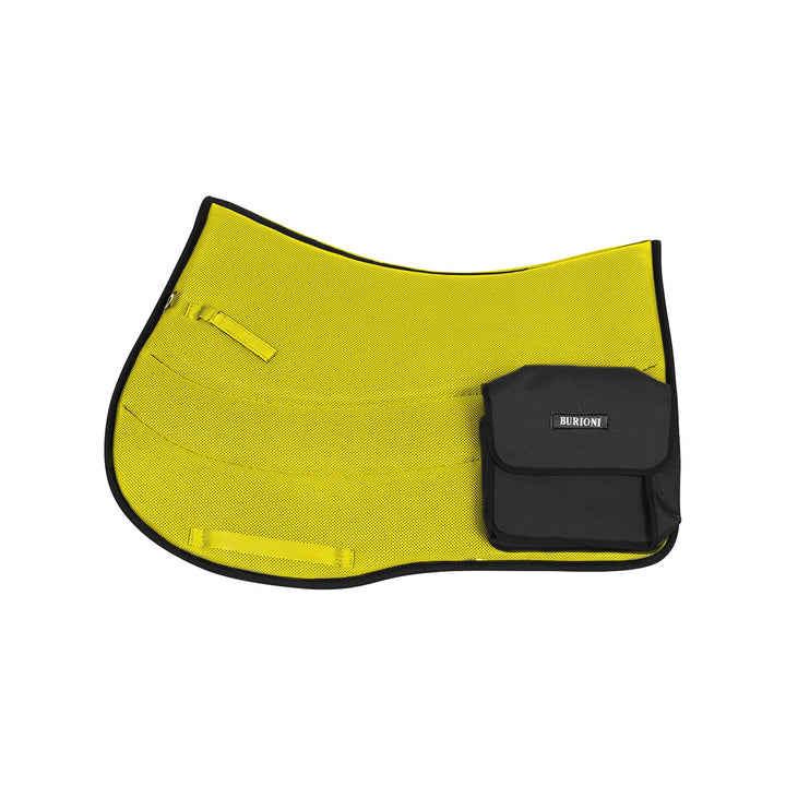TTECH+SYMPA SADDLE PAD W/POCKETS YELLOW FLUO