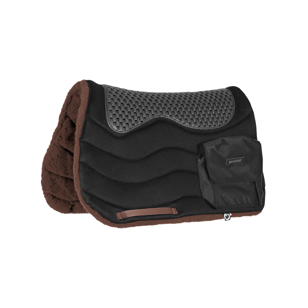 TREKKING SADDEL PAD WITH POCKETS   TT/PILE HD BROWN