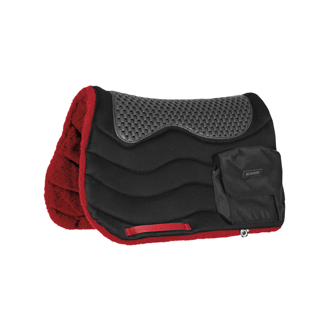 TREKKING SADDEL PAD WITH POCKETS   TT/PILE HD RED