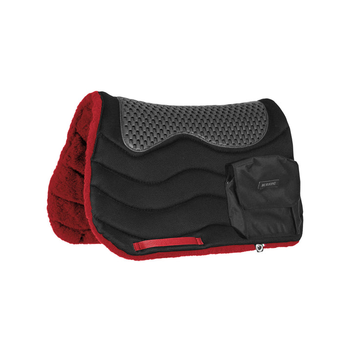 TREKKING SADDEL PAD WITH POCKETS   TT/PILE HD RED