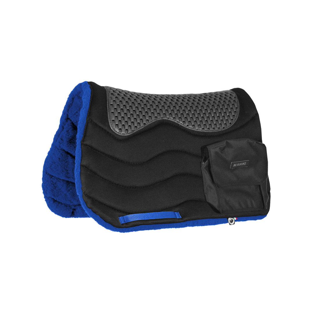 TREKKING SADDEL PAD WITH POCKETS   TT/PILE HD ROYAL BLUE