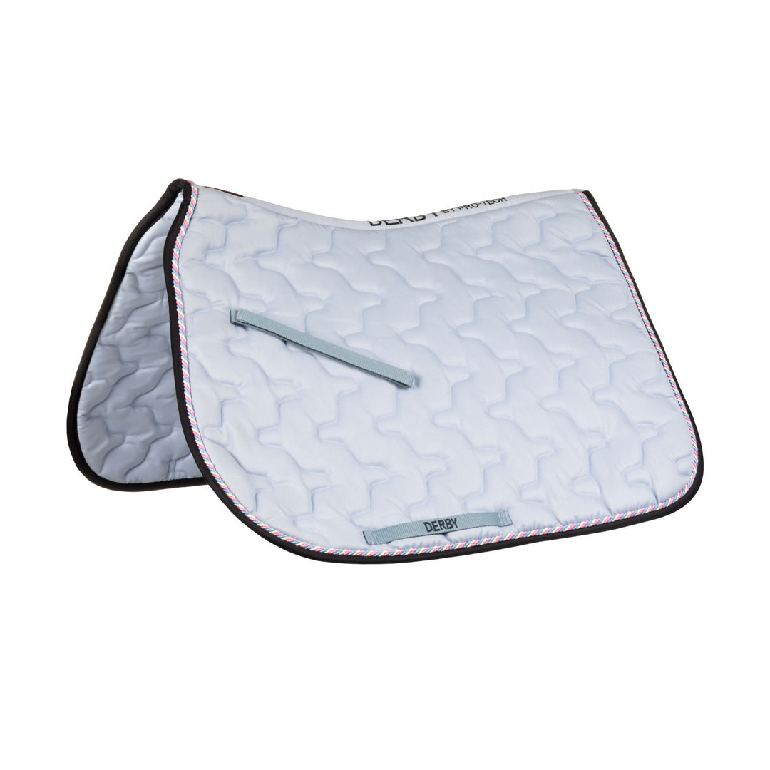 DERBY SADDLE PAD BABY BLUE/MULTI/NAVY