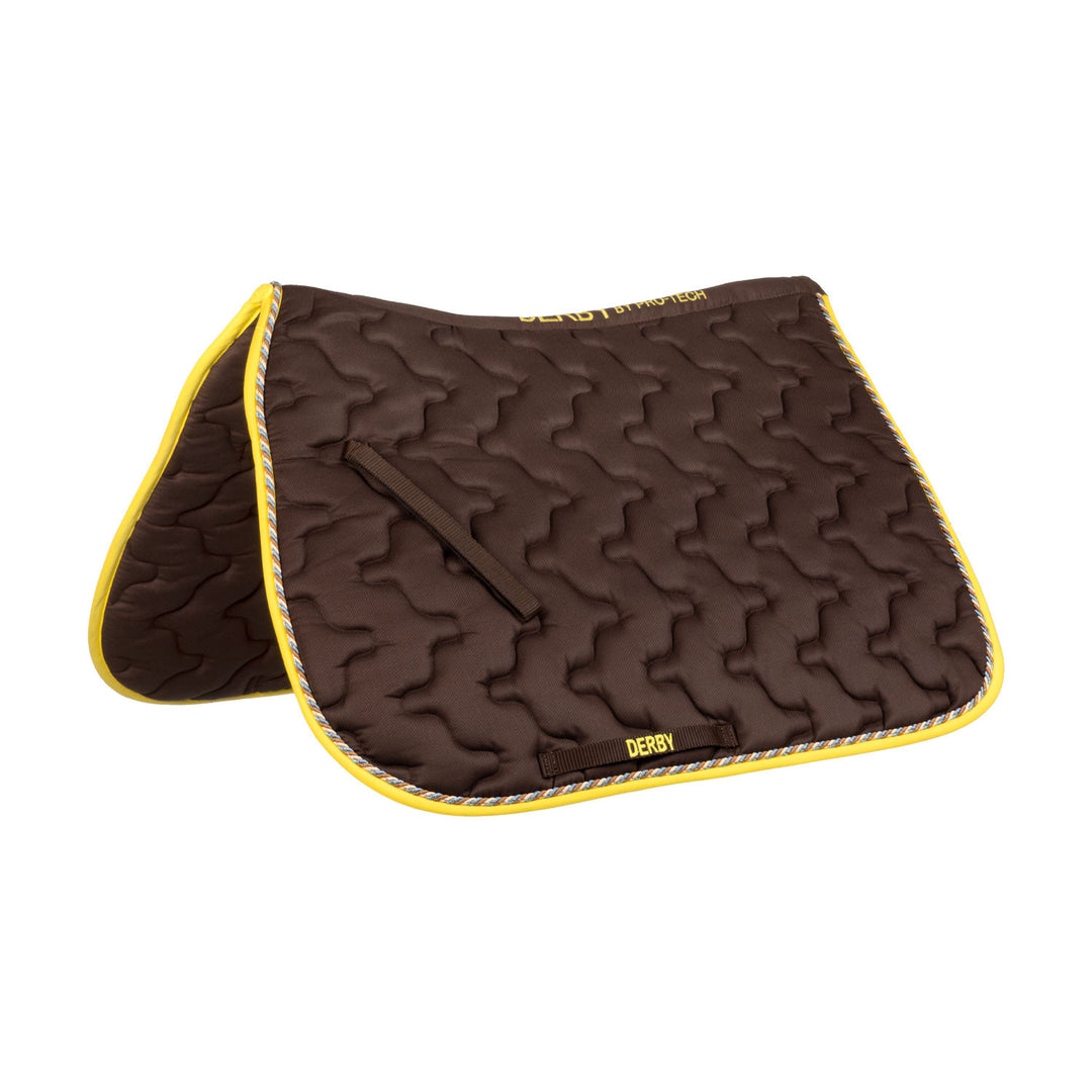 DERBY SADDLE PAD BROWN/MULTI/YELLOW