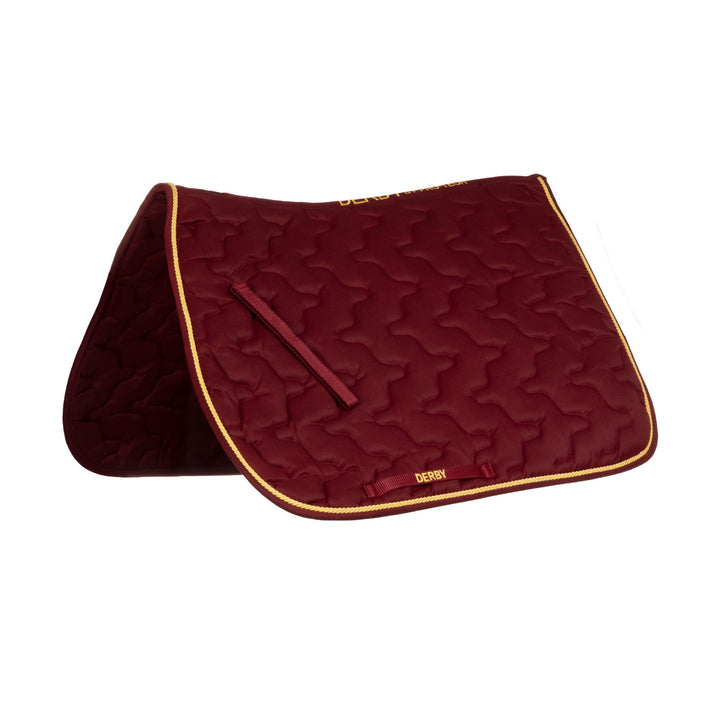 DERBY PONY SADDLE PAD BURGUNDY/GOLD/BURGUNDY