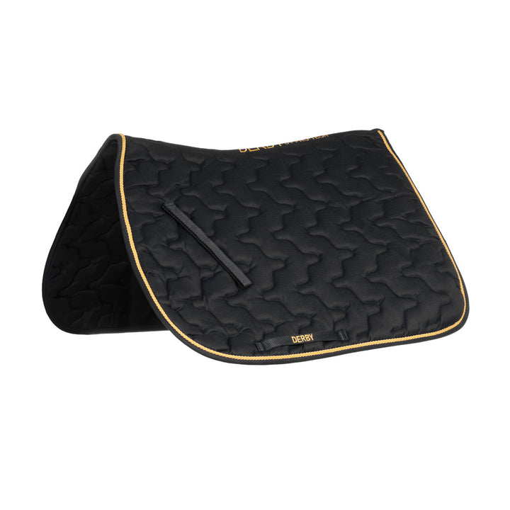 DERBY PONY SADDLE PAD BLACK/GOLD/BLACK